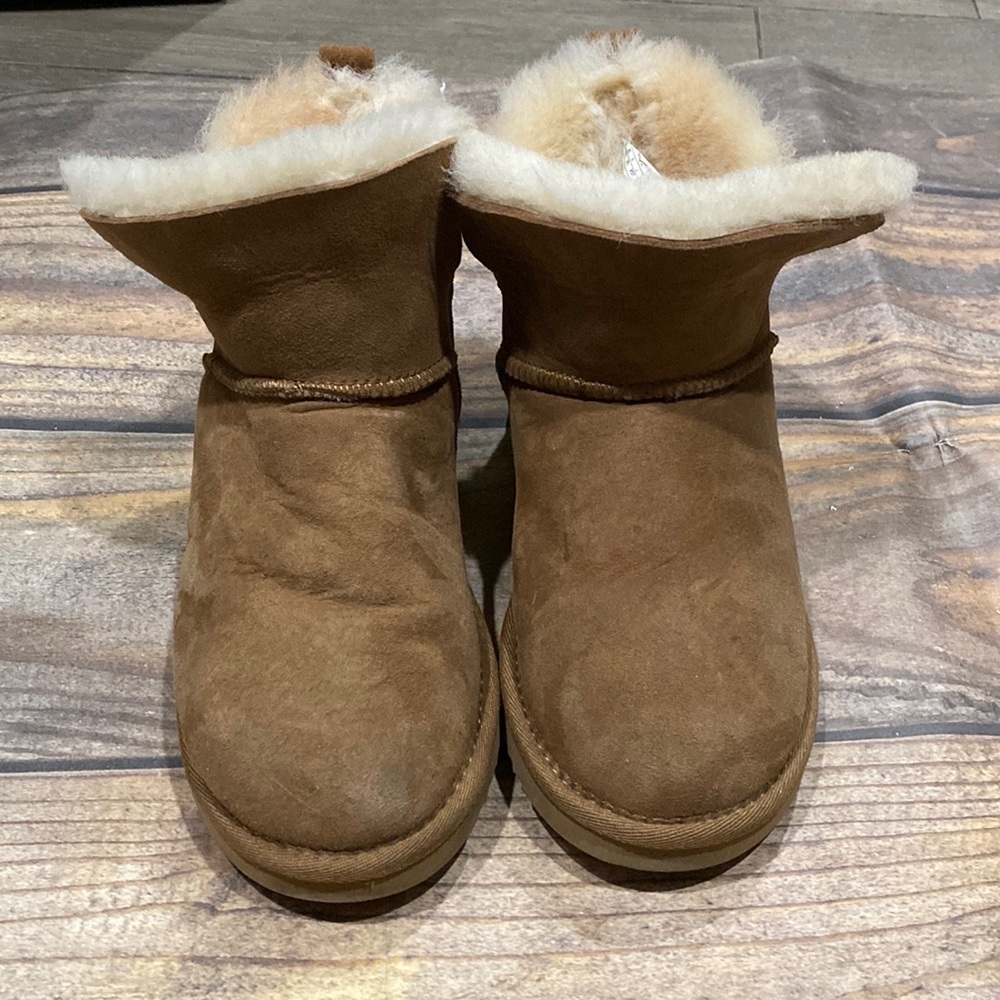 Fireside by Dearfoams Womens 7 Brown Fur Boots Booties - Picture 3 of 16